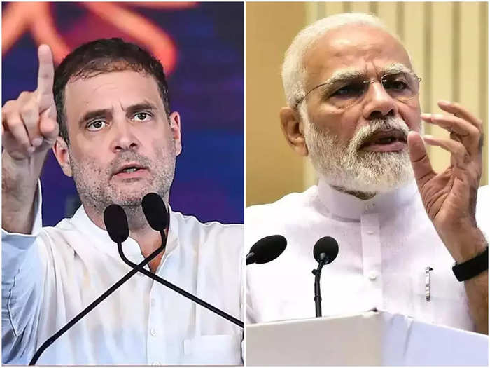 Rahul Gandhi and Narendra Modi
