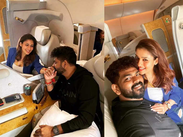 nayathara and vignesh shivan couple has now left for spain