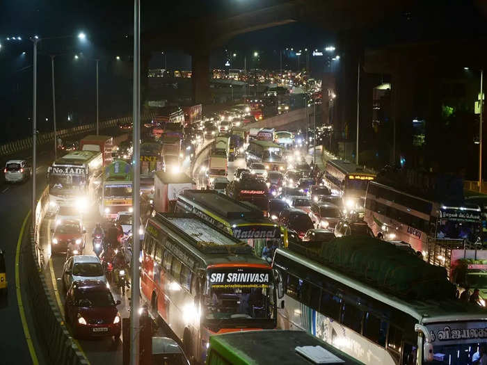 Traffic in Chennai