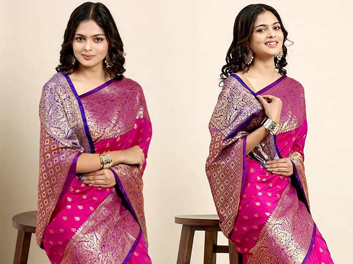 Womens silk saree under 1000 rupees