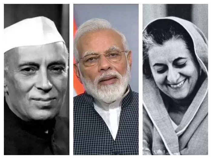 Nehru-Modi-Indira