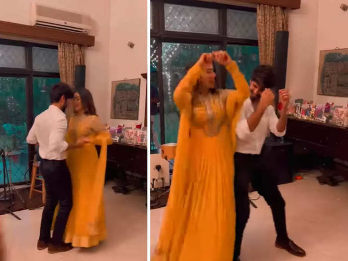 Shahid Kapoor Dancing with Mira Kapoor