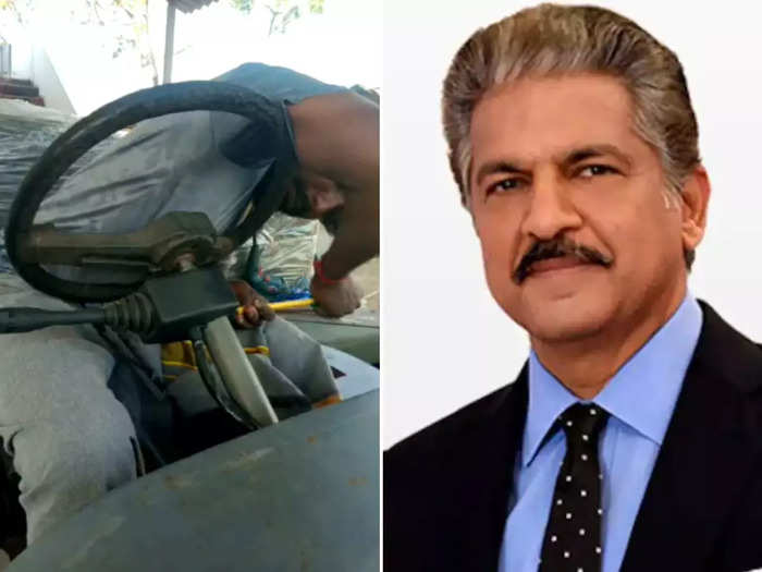 man built electric jeep with jugaad technology anand mahindra reply wins internet