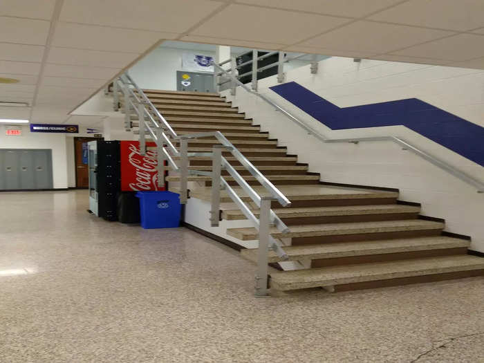 school stairs