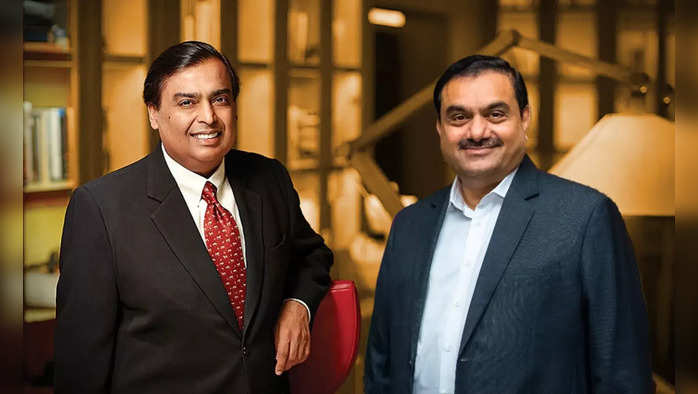 Mukesh Ambani and Gautam Adani