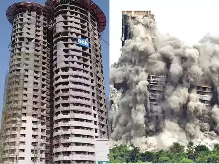 Noida Supertech Twin Towers Have Been Demolished