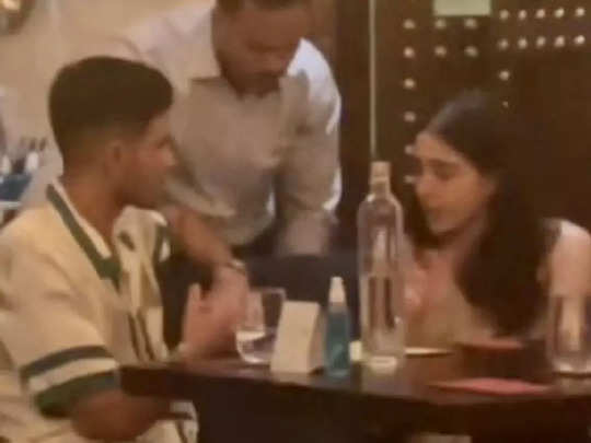 Shubman Gill Dating Sara Ali Khan dinner date VIDEO and photos GOES VIRAL -  Shubhman Gill Sara Ali Khan: सैफ की बेटी सारा संग डिनर डेट पर निकले शुभमन  सारा तेंदुलकर से