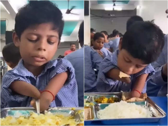 disable kid eating food video will motivate you for life