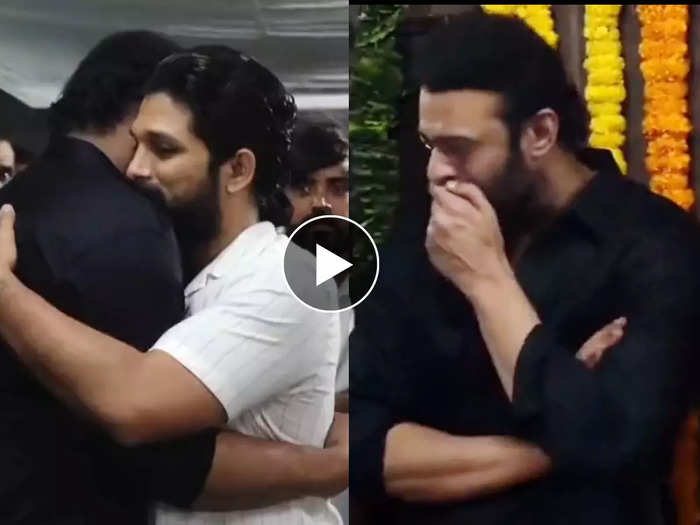 prabhas cries at uncle krishnam raju death