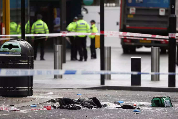 Two policemen stabbed near Leicester Square in London.