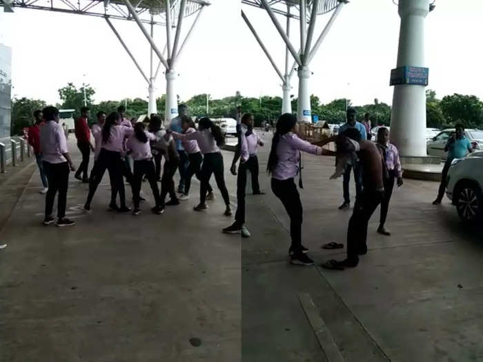 raipur airport viral video