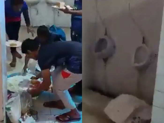 Kabaddi Players Food In Toilet