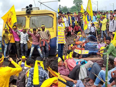 Kurmi Community Protest: बंगाल में कुर्मी समुदाय का हल्‍ला बोल, रेल से सड़क तक कर रहे संग्राम, देखें तस्‍वीरें 