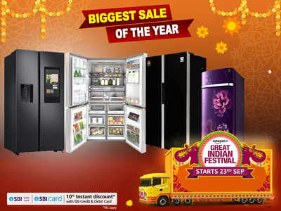 Amazon Great Indian Festival : मात्र ₹22190 में मिल रहा है ₹48179 की कीमत वाला ये Double Door Refrigerator 