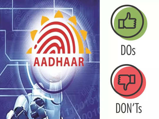 Aadhaar Dos and Donts By UIDAI