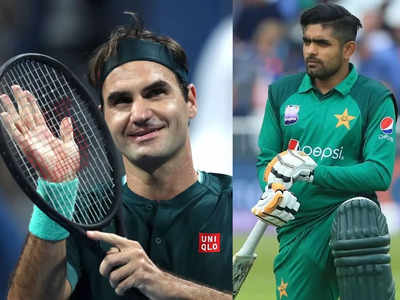 Babar Azam Roger Federer: क्या नाम है यार... जब रोजर फेडरर को नहीं पहचान पाए बाबर आजम, खिसियानी हंसी हंसते रहे 