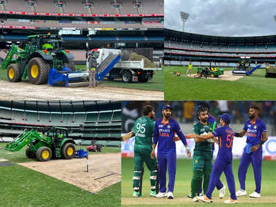 India Vs Pakistan T20 World Cup: शुरू हुई छिलाई-कटाई, MCG में तैयार हो रही बल्लेबाजों की कब्र 