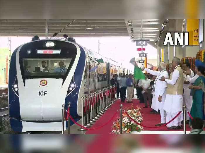 PM Modi flags off Vande Bharat Express train between Gandhinagar and Mumbai