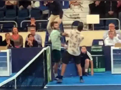 Fight in Tennis court: टेनिस कोर्ट में मारपीट और जमकर गाली-गलौज, मैच के बाद भिड़ गए दोनों खिलाड़ी 