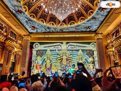 Kolkata Durga Puja : বৃষ্টির আশঙ্কা উড়িয়ে সুপারহিট ষষ্ঠী, কোন পুজোর থিম নজর কাড়ল? 