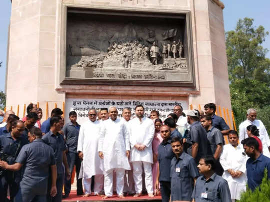 Amit Shah Bihar Yattra : गांधी प्रतिमा पर माल्यार्पण कर बोले नीतीश जिसको आना है आए... हमने जेपी की जगह को कितना बढ़‍िया बनवा दिया