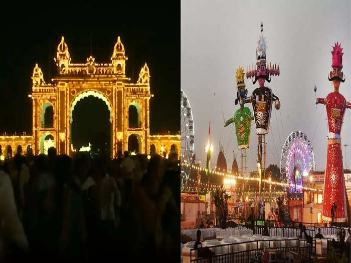 delhi ramleela ground to karnataka maysore palace see beautiful pictures before dussehra celebrations