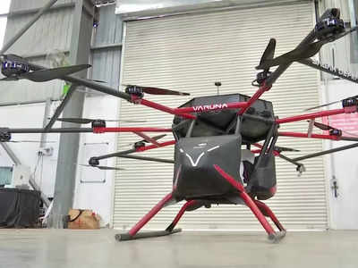 Varuna Drone News: 100 किलो सामान, 25-30 किलोमीटर रेंज.. इंसान को ले जाने वाले ड्रोन वरुणा की खासियत और तस्वीरें देखिए 
