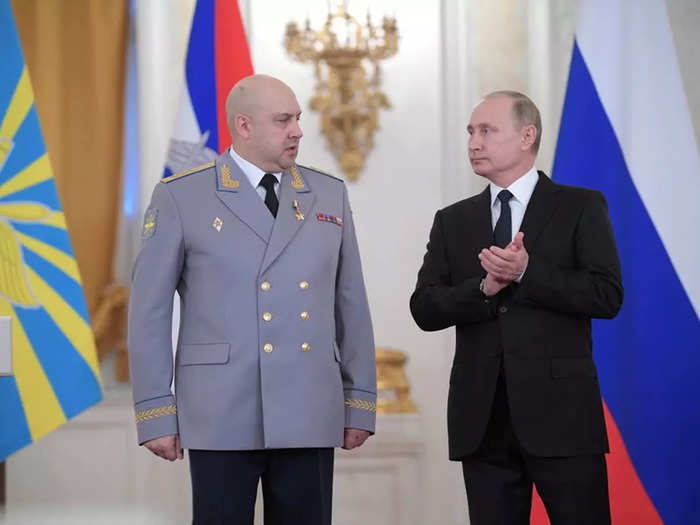 Putin and Russian air force general