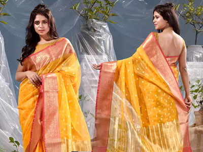 ₹500 से भी सस्ती हैं ये Silk Blend Saree, ग्रेट इंडियन फेस्टिवल में महंगे दाम हुए हैं कम 