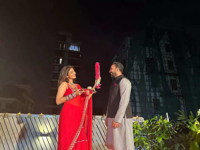 shilpa shetty Karva Chauth pooja