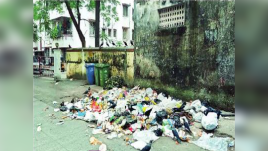 ठाण्यातील रस्त्यांवर 'स्वयंघोषित' कचराकुंड्या; नागरिकांना घंटागाड्यांत कचरा टाकण्याची सवय लागेना