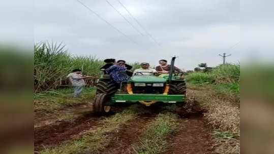 गावकडील शेतात ट्रॅक्टवर स्वार झाला हा मराठी अभिनेता, व्हायरल झाला व्हिडिओ