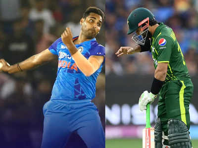 Bhuvneshwar Hit Rizwan: भुवनेश्वर ने रिजवान को किया घायल, गेंद लगते ही तिलमिला उठा पाकिस्तानी ओपनर 