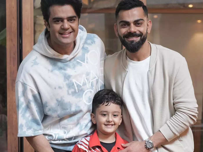 Maniesh Paul&#39;s son Yuvann recently met With Virat Kohli