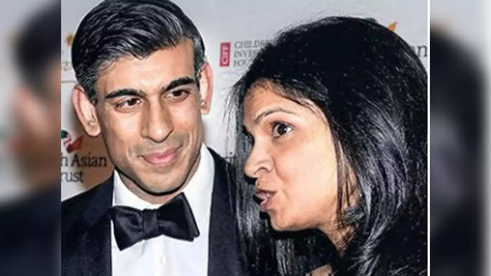 Rishi Sunak with wife Akshata Murthy