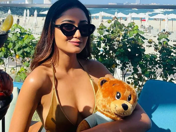 Tridha in Bath towel