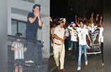 Shah Rukh Khan Birthday: शाहरुख के घर के बाहर फैंस ने निकाली रैली, मन्नत के बाहर आधी रात को जन्‍मदिन का जश्‍न 