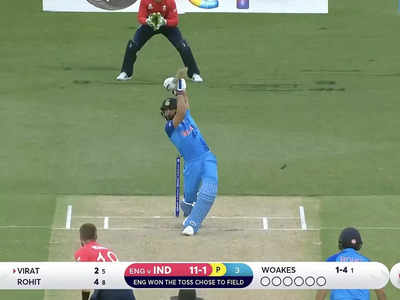 IND vs ENG: शॉट था या चाबुक... प्रेशर बना रहे थे गेंदबाज, विराट कोहली ने खड़े-खड़े ठोक दिया छक्का 
