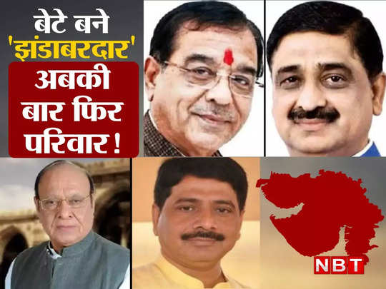 Gujarat Election 2022: बीजेपी से 7 तो कांग्रेस से 12 बेटे बने झंडाबरदार, गुजरात चुनाव के रण में अबकी बार फिर परिवार 