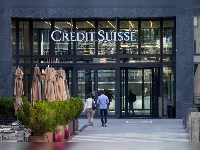 FILE PHOTO: Logo of Swiss bank Credit Suisse is seen in Zurich