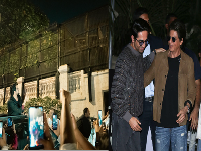 શાહરૂખ ખાનના ઘરની બહાર અટકી આયુષ્માન ખુરાનાએ માગી મન્નત
