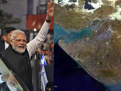 चुनाव के बीच पीएम नरेंद्र मोदी ने शेयर की अंतरिक्ष से ली गई गुजरात की अद्भुत तस्वीरें, देखें