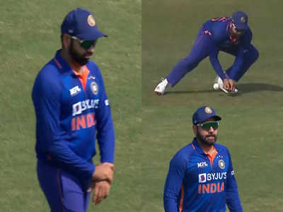 भारत को लगा बड़ा झटका, गेंद लगने से हाथ से निकलने लगा खून, रोहित ने छोड़ा मैदान