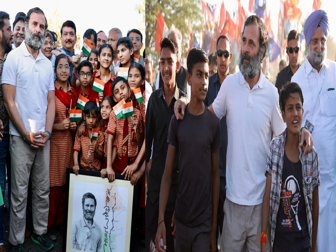 ​बच्चों के साथ दिख रहा राहुल गांधी का खास लगाव
