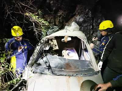 उत्तराखंड के बागेश्वर में 100 मीटर गहरी खाई में गिरी कार, 4 लोगों की मौत