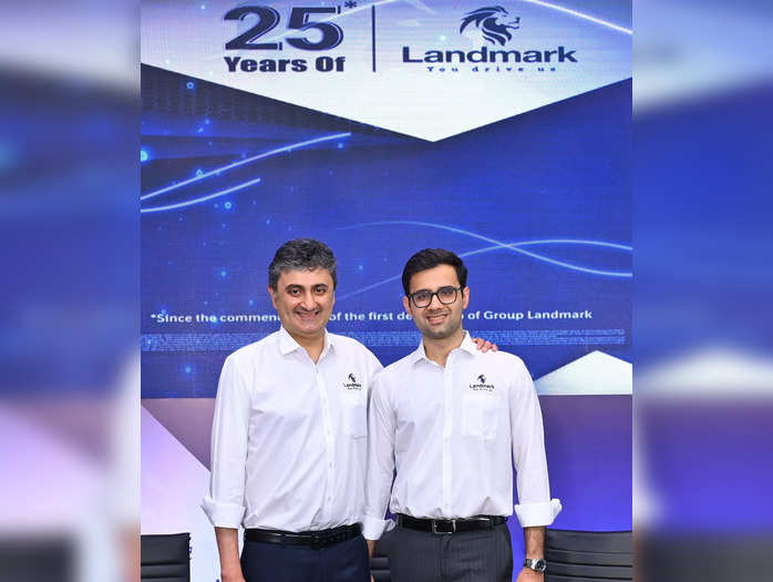 Photo-Sanjay Thakker, Chairman & Aryaman Thakker, ED, Landmark Cars Ltd