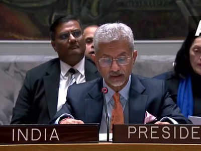 S Jaishankar News: आतंकवादियों को अंतरराष्ट्रीय स्तर पर बचाया जा रहा... UNSC की बैठक में चीन पर गरजे जयशंकर 
