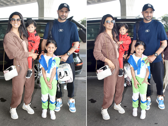 harbhajan singh daughter hinaya, अरे! कोई जरा हरभजन सिंह की बेटी को तो देखो, कलरफुल कपड़े और हाथ बांध एयरपोर्ट पर ऐसे खड़ी जैसे कोई गुड़िया - harbhajan singh daughter hinaya heer steal the limelight in colourful co-ord set as she spotted with her parents at airport harbhajan singh daughter hinaya, अरे! कोई जरा हरभजन सिंह की बेटी को तो देखो, कलरफुल कपड़े और हाथ बांध एयरपोर्ट पर ऐसे खड़ी जैसे कोई गुड़िया - harbhajan singh daughter hinaya heer steal the limelight in colourful co-ord set as she spotted with her parents at airport
