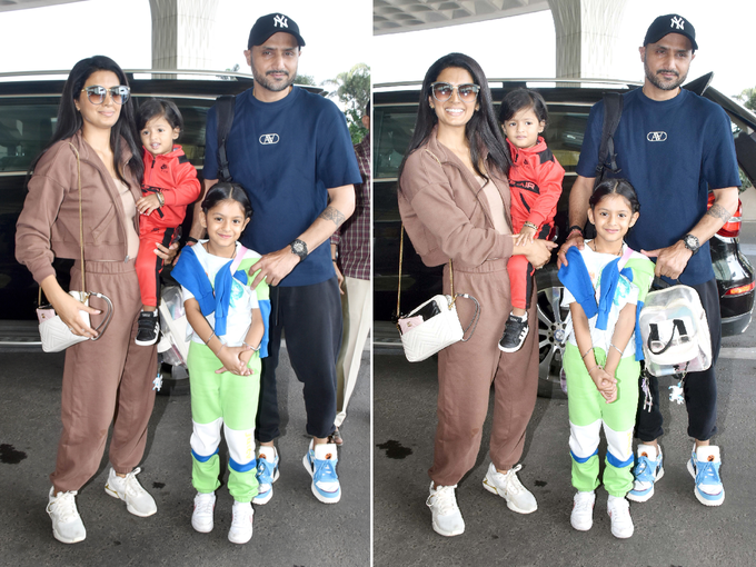 harbhajan singh daughter hinaya, अरे! कोई जरा हरभजन सिंह की बेटी को तो देखो, कलरफुल कपड़े और हाथ बांध एयरपोर्ट पर ऐसे खड़ी जैसे कोई गुड़िया - harbhajan singh daughter hinaya heer steal the limelight in colourful co-ord set as she spotted with her parents at airport harbhajan singh daughter hinaya, अरे! कोई जरा हरभजन सिंह की बेटी को तो देखो, कलरफुल कपड़े और हाथ बांध एयरपोर्ट पर ऐसे खड़ी जैसे कोई गुड़िया - harbhajan singh daughter hinaya heer steal the limelight in colourful co-ord set as she spotted with her parents at airport