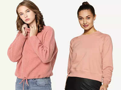 Pink Sweatshirt का ये कलेक्शन महिलाओं को आएगा खूब पसंद, जबरदस्त है इनकी फिटिंग 